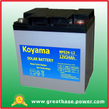 24ah 12V tiefe Zyklus-Gel-Batterie-Solarbatterie